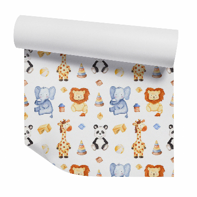 Tapet Jucării pentru copii fundal alb