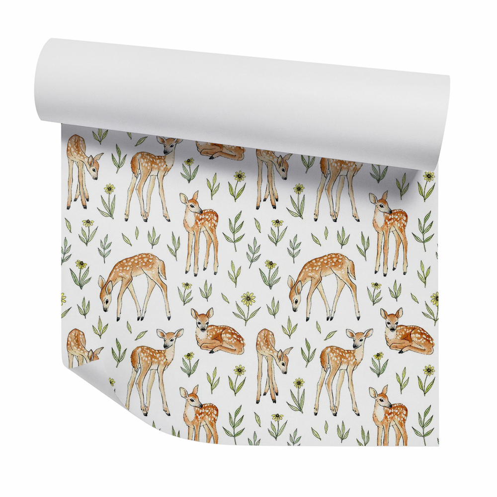 Tapet Căprioare tinere printre plante