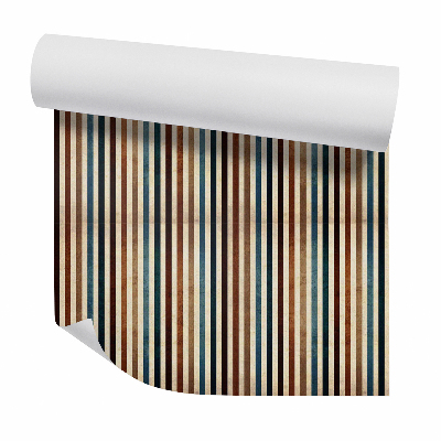 Tapet decorativ Dungi colorate verticale în stil vintage