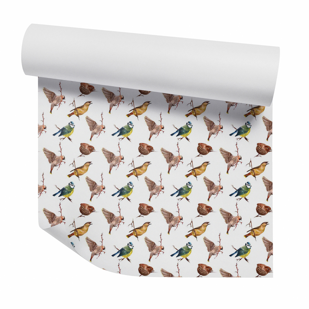 Tapet decorativ Vrăbii și alte păsări