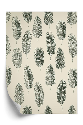 Tapet Set de frunze de palmier desenate manual