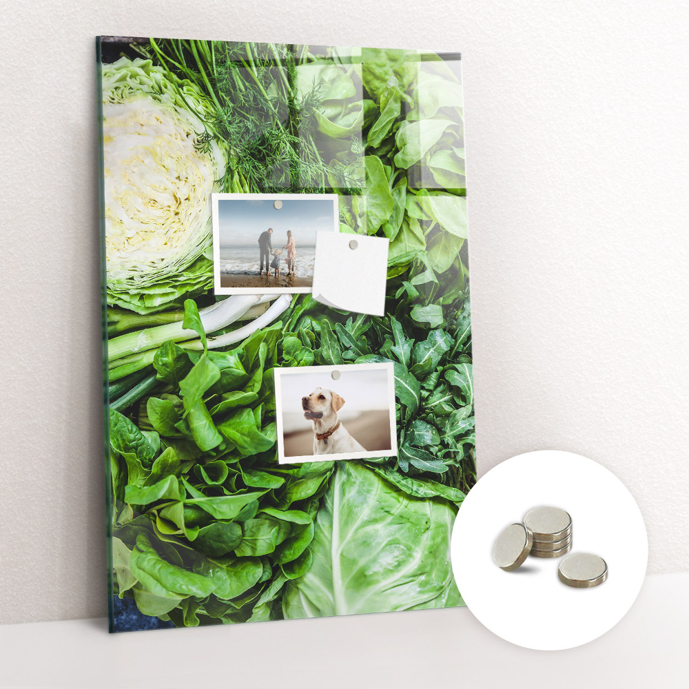 Tablă magnetică pentru perete Salată verde suculentă