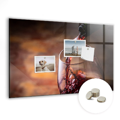 Tablă magnetică Pahar de vin