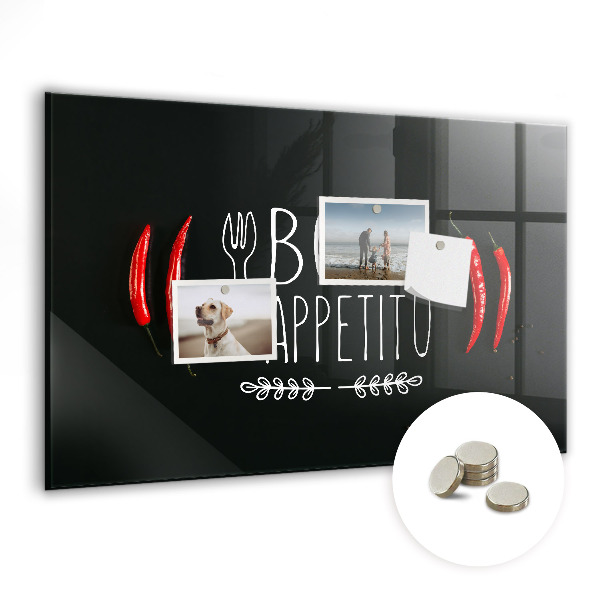 Tablă magnetică pentru copii Bon apettio chilli