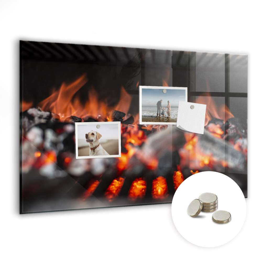 Tablă magnetică sticla Gratar si carbuni