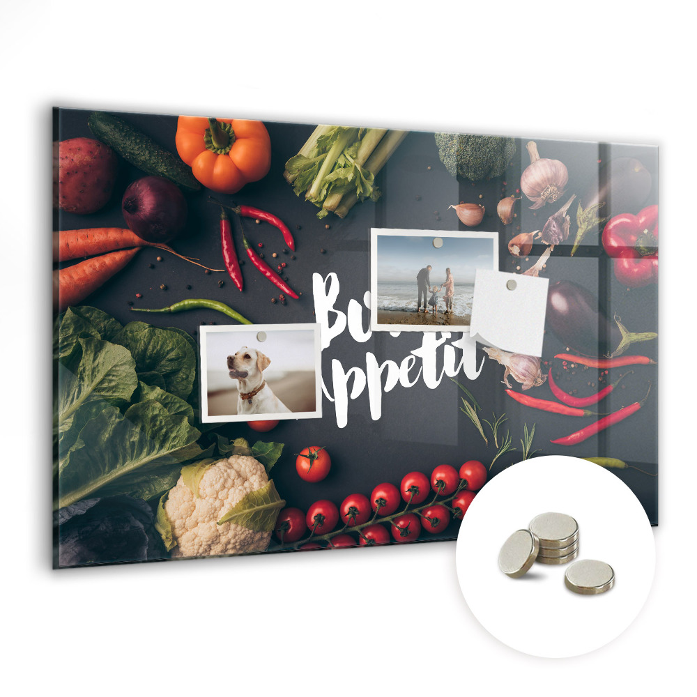 Tablă magnetică pentru copii Pofta buna legume