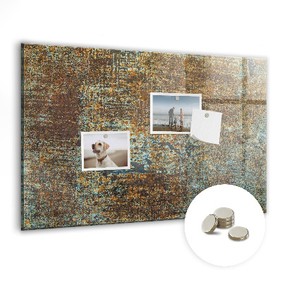 Tablă magnetică sticla Metal ruginit