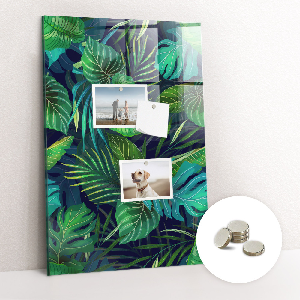 Tablă magnetică pentru magneti Frunze exotice