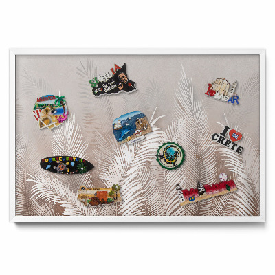 Frunze naturale boho Tablă magnetică pentru magneti