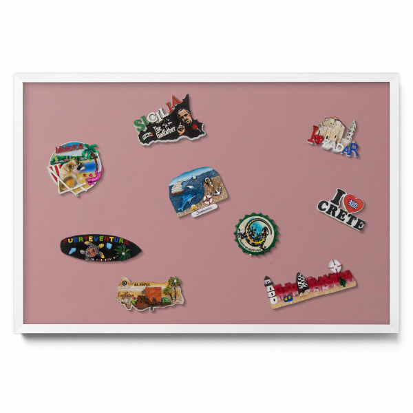 Culoare roz pastel Tablă magnetică