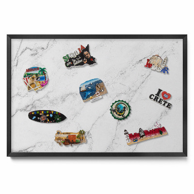 Marmură deschisă la culoare delicată Tablă magnetică pentru magneti