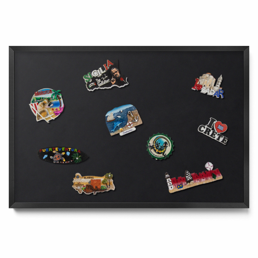 Culoare neagră Tablă magnetică pentru magneti