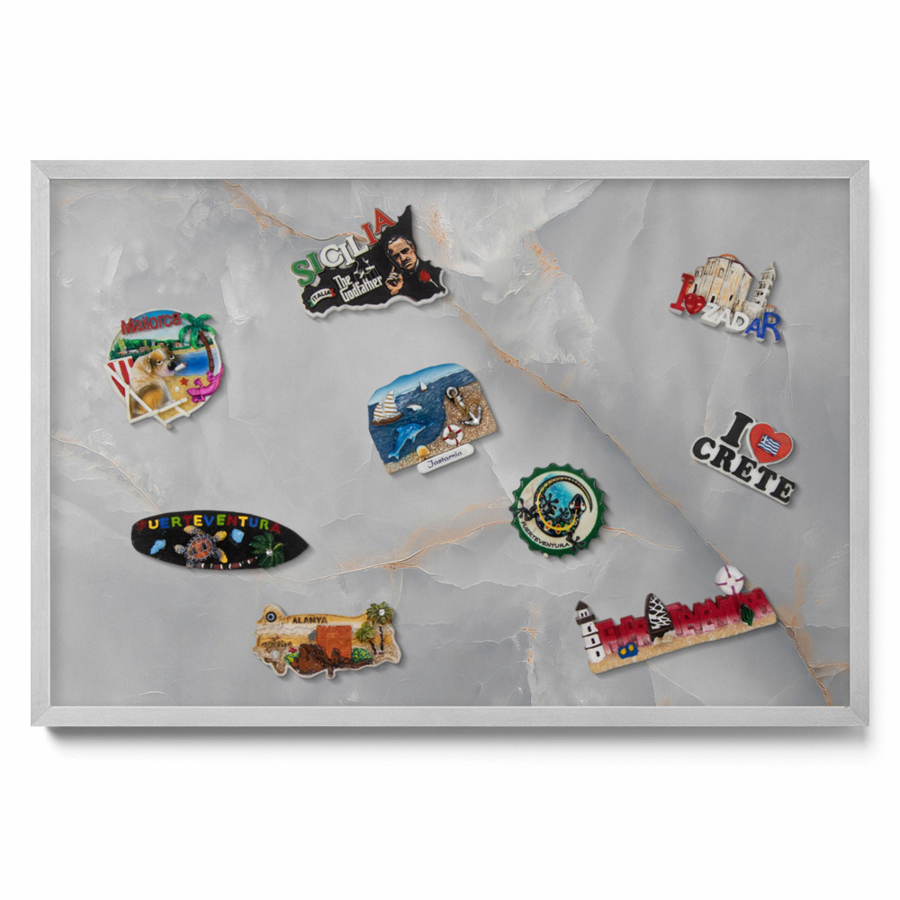 Marmură decorativă elegantă Tablă magnetică pentru magneti