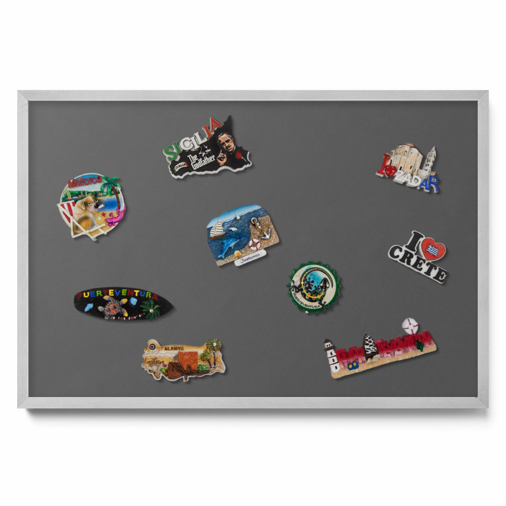 Culoare gri închis Tablă magnetică pentru magneti