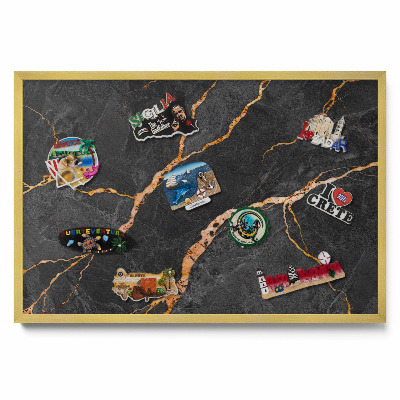 Marmură închisă decorată Tablă magnetică