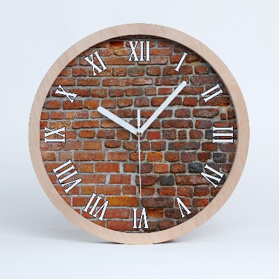 Ceas din lemn Zid De Cărămidă