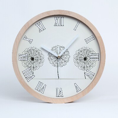 Ceas de perete din lemn Păpădie