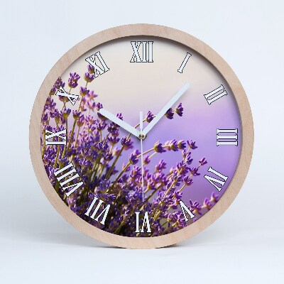 Ceas din lemn Lavandă