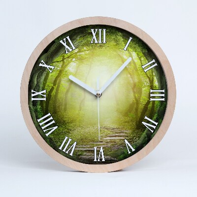 Ceas de lemn de perete Tunel De Copaci