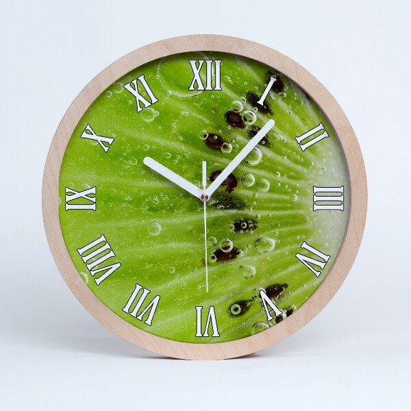 Ceas de lemn de perete Kiwi