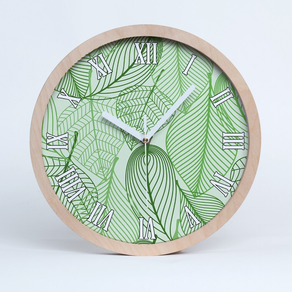 Ceas de lemn Model De Frunze