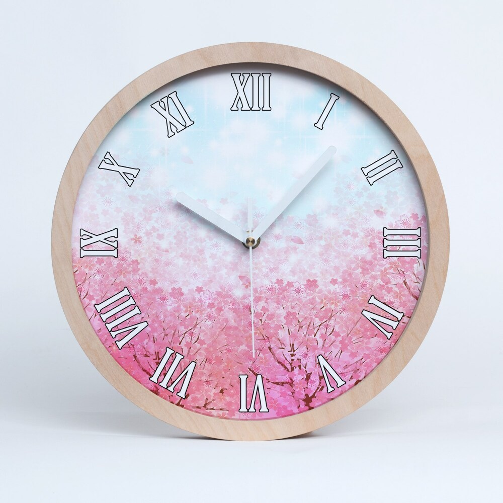 Ceas din lemn Flori De Cireș