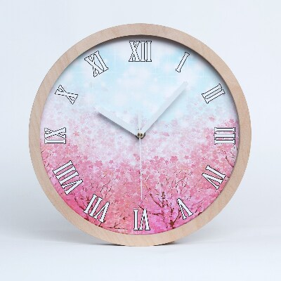 Ceas din lemn Flori De Cireș