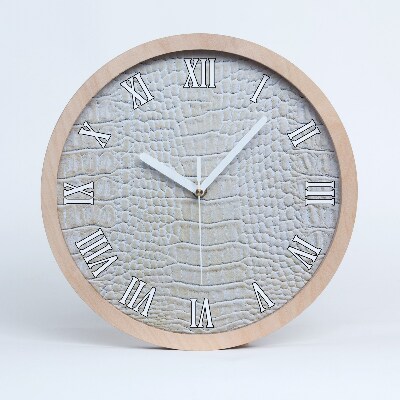 Ceas de perete din lemn Piele De Crocodil