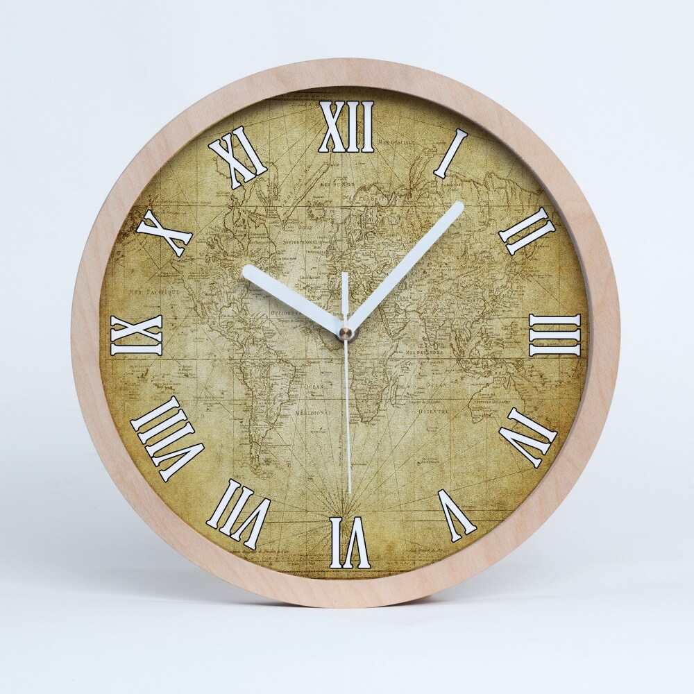 Ceas lemn Harta Lumii Vechi