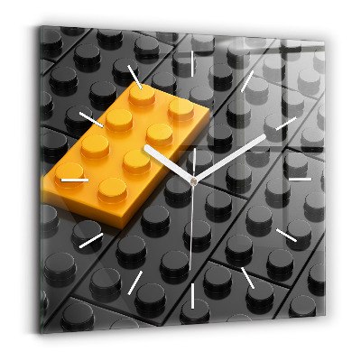 Ceas din sticlă pătrat Blocuri de jucărie