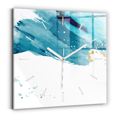 Ceas din sticlă pătrat Mișcări de perie