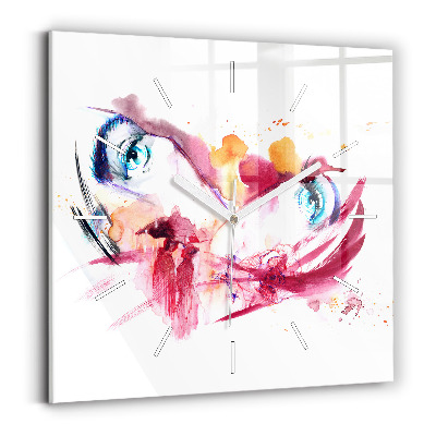 Ceas din sticlă pătrat Cuplu romantic