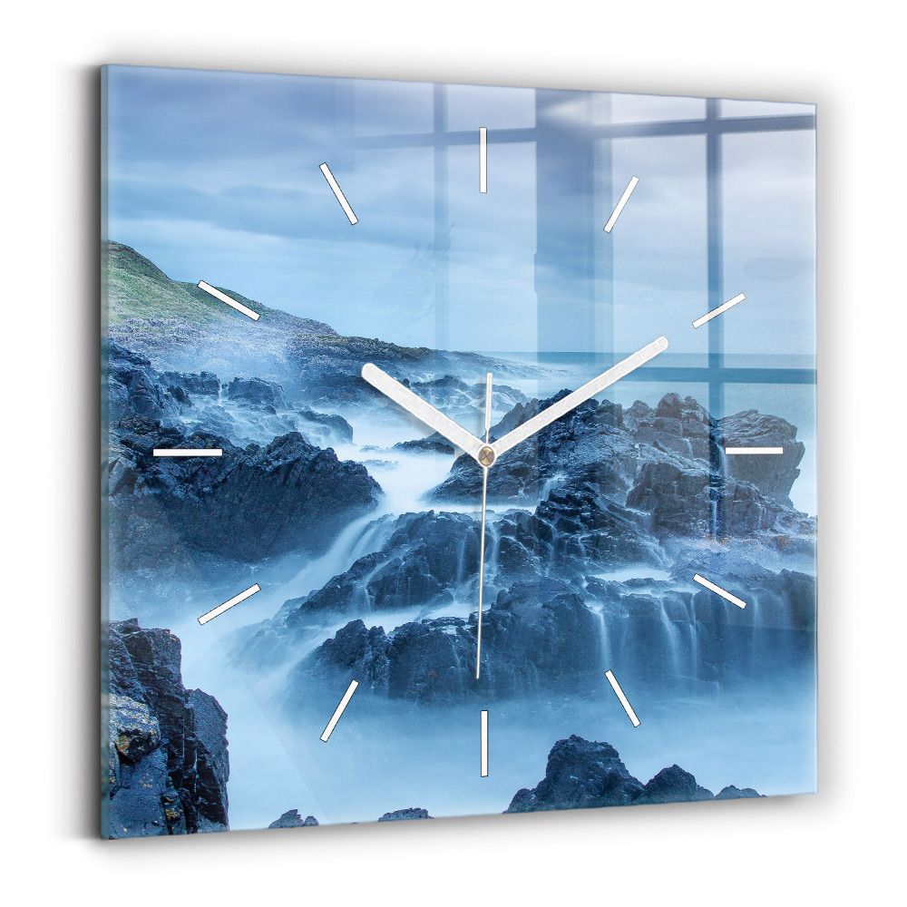 Ceas din sticlă pătrat Far