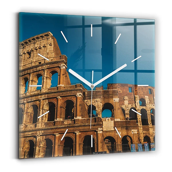 Ceas din sticlă pătrat Colosseumul din Italia