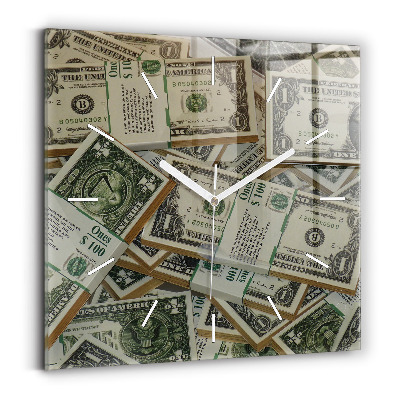 Ceas din sticlă pătrat 1 dolar american