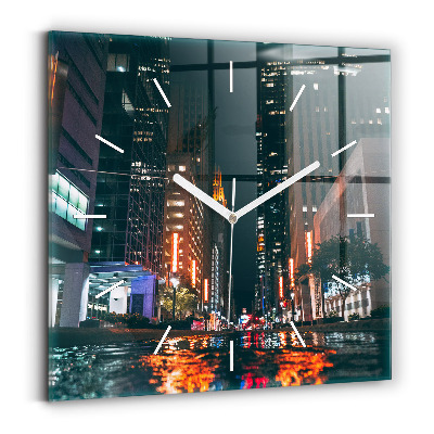 Ceas perete din sticlă pătrat Hotel Hilton din Houston