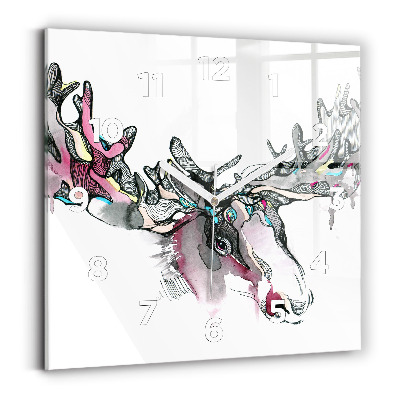 Ceas din sticlă pătrat Abstracția elanului