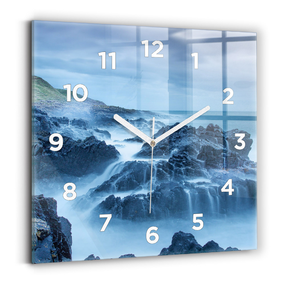 Ceas din sticlă pătrat Far