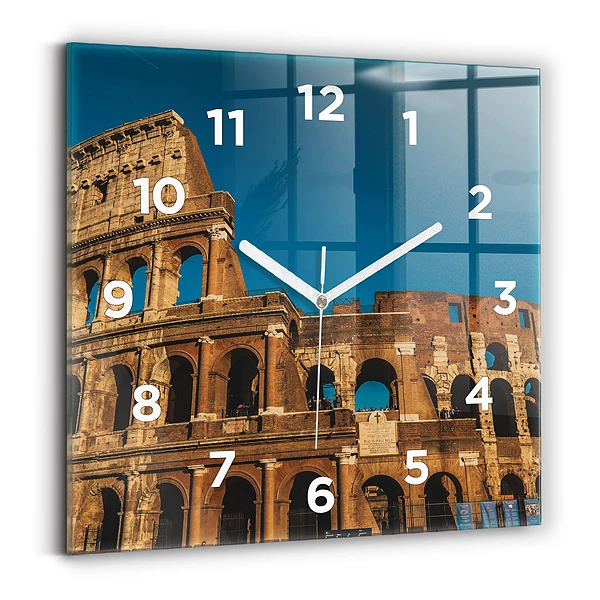 Ceas din sticlă pătrat Colosseumul din Italia