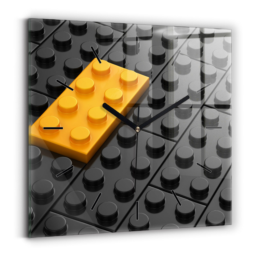 Ceas din sticlă pătrat Blocuri de jucărie