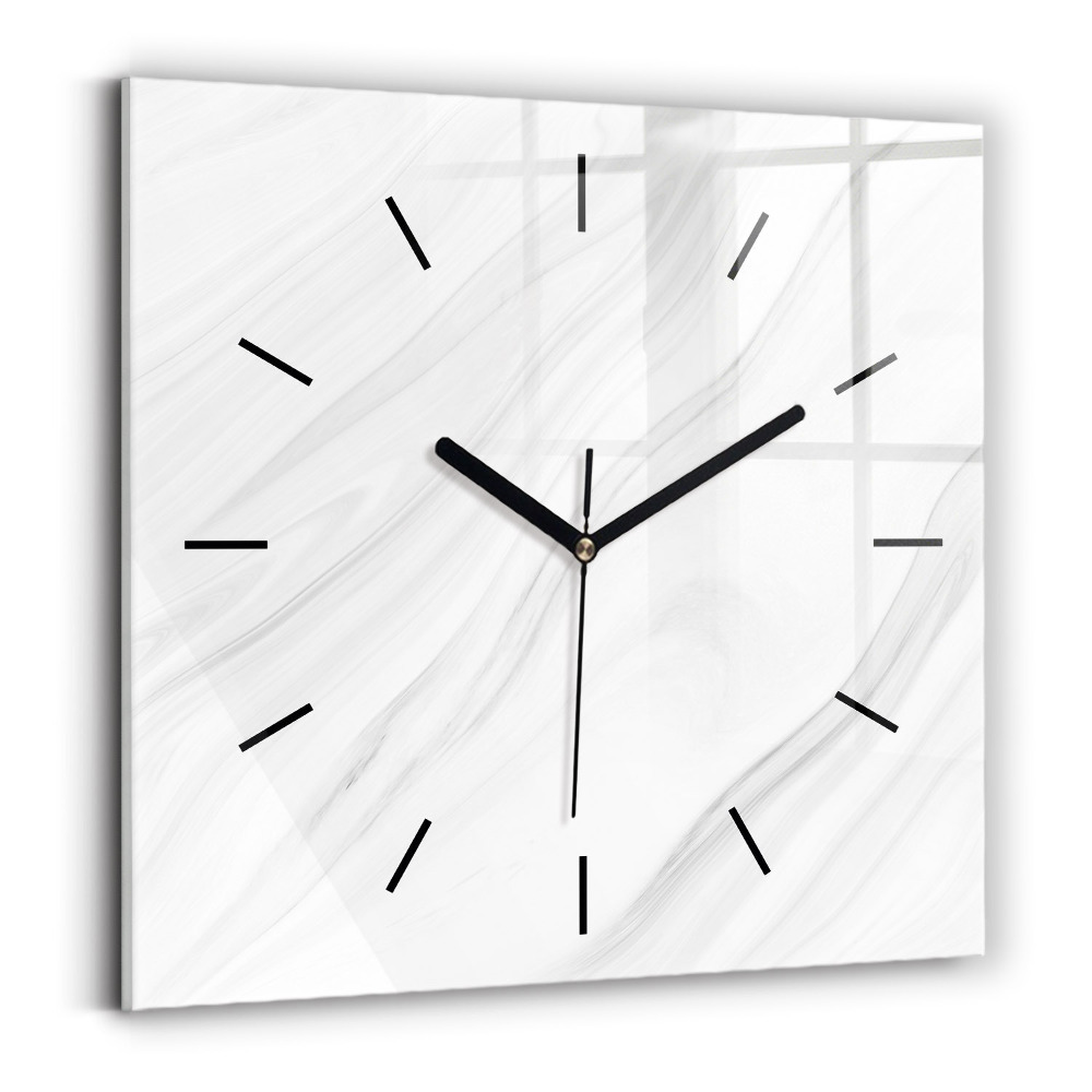 Ceas perete din sticlă pătrat Marmură decorativă