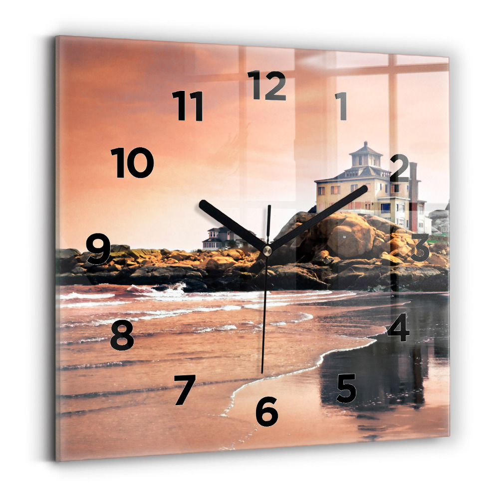 Ceas din sticlă pătrat Coasta Sherman