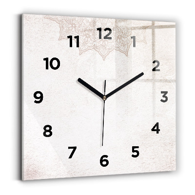 Ceas din sticlă pătrat Model decorativ