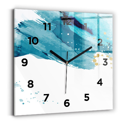 Ceas din sticlă pătrat Mișcări de perie