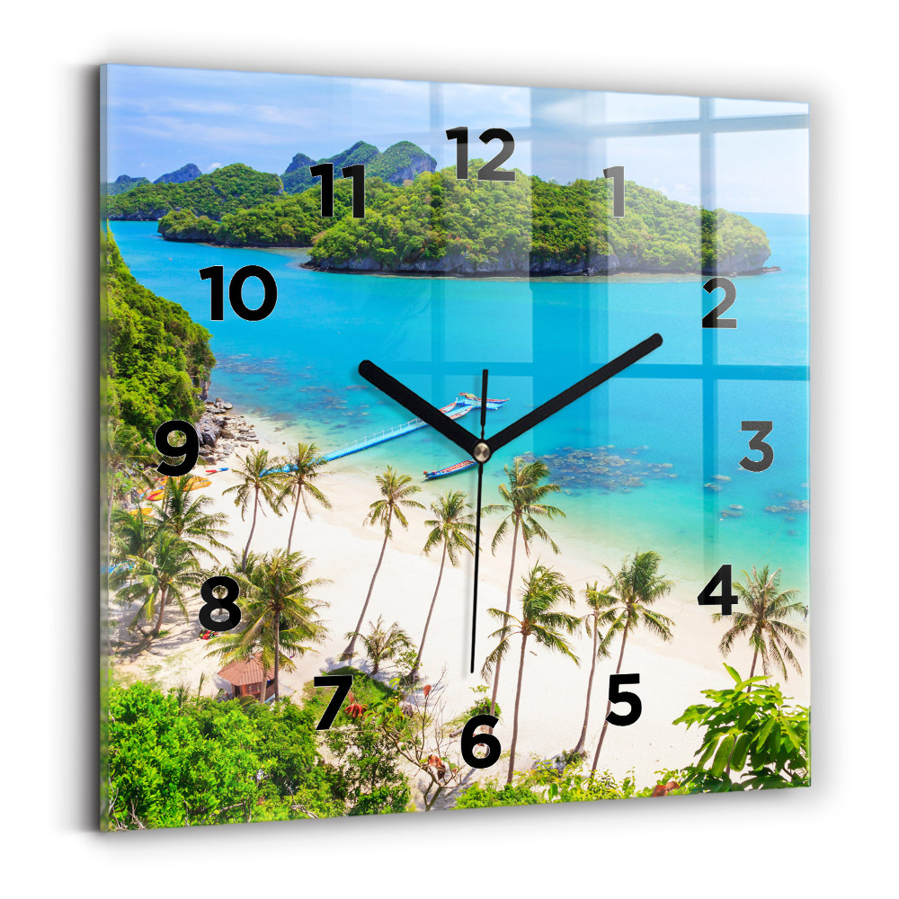 Ceas din sticlă pătrat Parcul național Thailanda