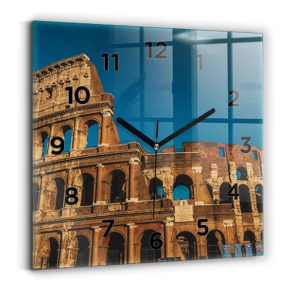 Ceas din sticlă pătrat Colosseumul din Italia