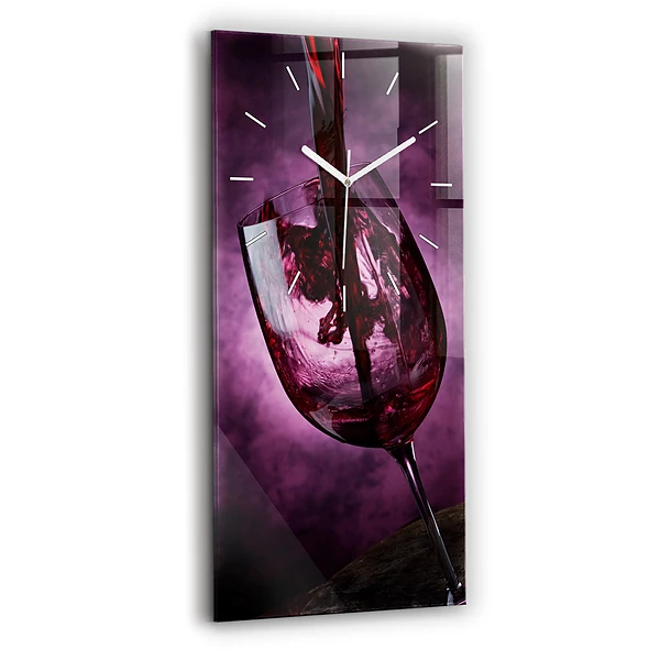 Ceas din sticlă dreptunghiular vertical Pahar De Vin