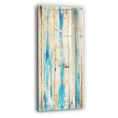 Ceas perete din sticlă dreptunghiular Lemn Zgâriat