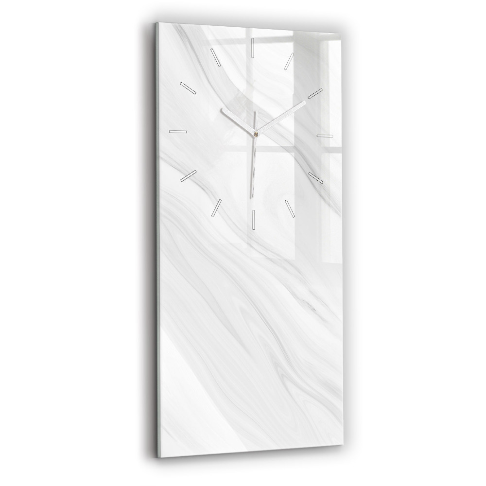 Ceas vertical de perete din sticlă Marmură Decorativă