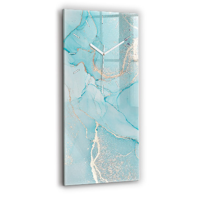 Ceas din sticlă dreptunghiular vertical Marmură Decorativă